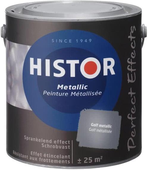 HIstor Perfect Effects Metallic Muurverf - Vloedlijn - 1..., Doe-het-zelf en Verbouw, Verf, Beits en Lak, Verf, Overige kleuren