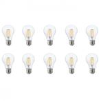 Voordeelpak LED Lamp 10 Pack - Filament - E27 Fitting - 8W -, Huis en Inrichting, Led-lamp, Soft of Flame, Nieuw, E27 (groot)