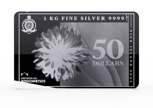 Niue - 1 Kg Silvernote Muntbaar (Zilver), Postzegels en Munten, Munten en Bankbiljetten | Verzamelingen, Munten, Verzenden