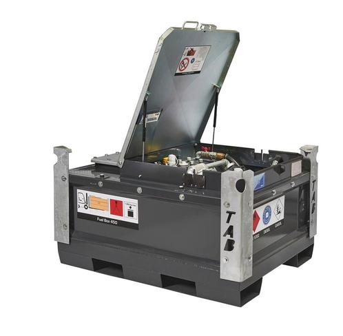Dieseltank mobiel Fuel Box 0450 + 12v pomp, Zakelijke goederen, Machines en Bouw | Pompen en Compressoren, Verzenden