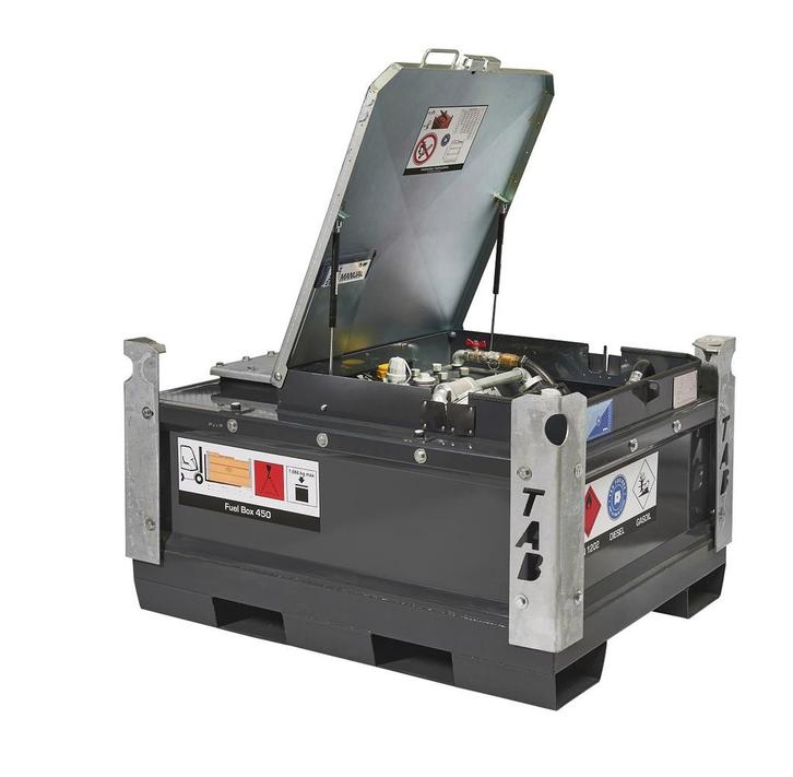 Dieseltank mobiel Fuel Box 450 liter + 12v pomp, Zakelijke goederen, Machines en Bouw | Pompen en Compressoren, Verzenden