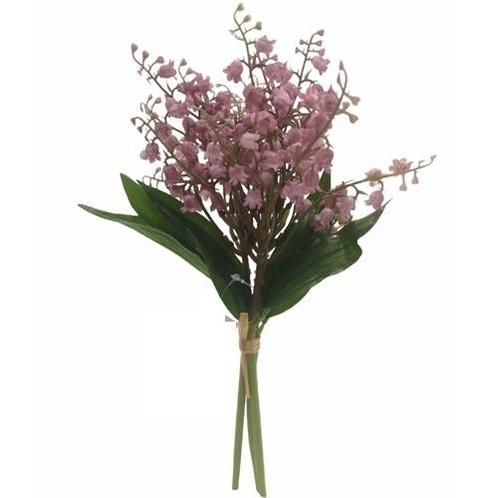 Lelietje van dalen 30cm. roze lily of the valley bundel, Huis en Inrichting, Woonaccessoires | Kunstplanten en Kunstbloemen, Nieuw