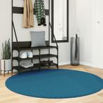 vidaXL Vloerkleed OVIEDO laagpolig Ø 160 cm turquoise, Verzenden, Nieuw, Blauw