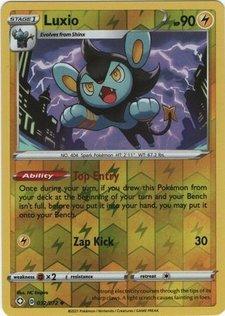 Luxio 032/072 reverse holo shining fates, Hobby en Vrije tijd, Verzamelkaartspellen | Pokémon, Losse kaart, Nieuw, Foil, Ophalen of Verzenden