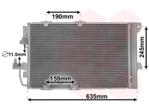 LUCHTCONDENSATOR VOOR OPEL ASTRA G 1998-2004 1850073, Auto-onderdelen, Airco en Verwarming, Nieuw, Ophalen of Verzenden
