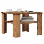 vidaXL Salontafel 60x60x42 cm bewerkt hout oud houtkleurig, Huis en Inrichting, Tafels | Salontafels, Verzenden, Nieuw, Overige houtsoorten