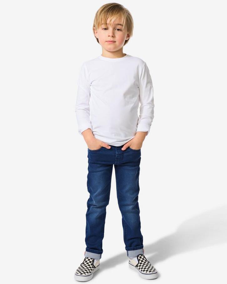HEMA Kinder broek jogdenim skinny fit donkerblauw, Kinderen en Baby's, Kinderkleding | Overige, Nieuw, Verzenden