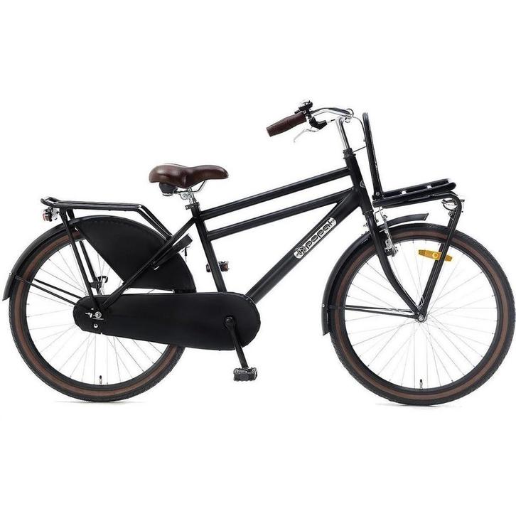 Popal Daily Dutch Basic 24 inch Mat Zwart, Fietsen en Brommers, Fietsen | Jongens, 24 inch, Nieuw, Handrem, Ophalen of Verzenden