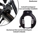 Bescherm je Fiets met het GAD Ringslot Inclusief 2 Sleutels, Verzenden, Nieuw