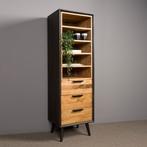 *WOONWINKEL* Tower Living Bresso Smalle Boekenkast Eikenhout, Verzenden, Nieuw