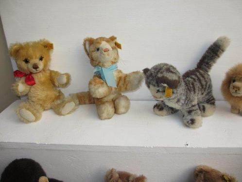 Steiff - Speelgoed 9 Plush Animals, Antiek en Kunst, Antiek | Speelgoed
