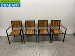 Bolero DS151 stoelen met acaciahouten armleuning antraciet, Ophalen of Verzenden, Nieuw in verpakking