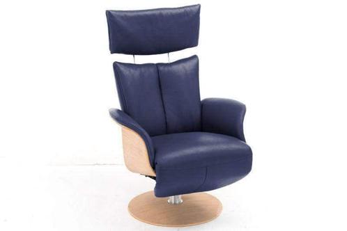 Relaxfauteuil Heesch - relaxfauteuils - Blauw, Huis en Inrichting, Stoelen, Blauw, Nieuw, Stof