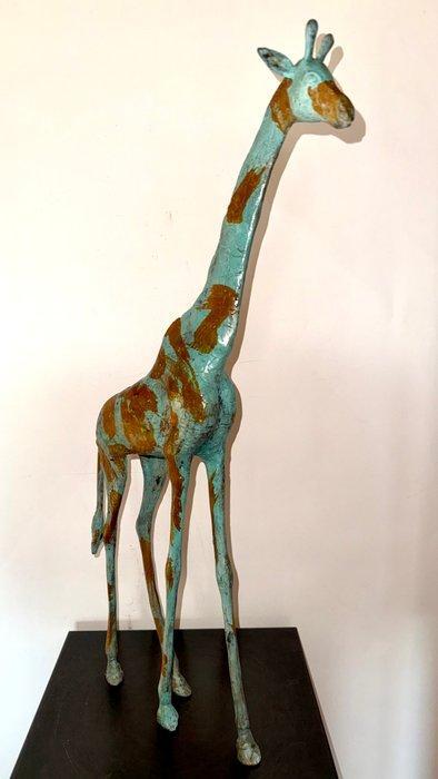 Abdoulaye Derme - sculptuur, Grande Girafe - 63 cm - Brons, Antiek en Kunst, Curiosa en Brocante