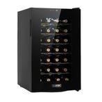 Wijnklimaatkast Glazen Deur Wijnkoelkast Zwart 70L, Zonder vriesvak, Minder dan 85 cm, Nieuw, Ophalen of Verzenden