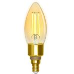 LED Lamp - Filament - Smart LED - Aigi Delano - Bulb C35 -, Led-lamp, Soft of Flame, E14 (klein), Nieuw