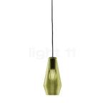 Panzeri Olivia Hanglamp, plafondkapje zwart/glas groen, Verzenden, Nieuw