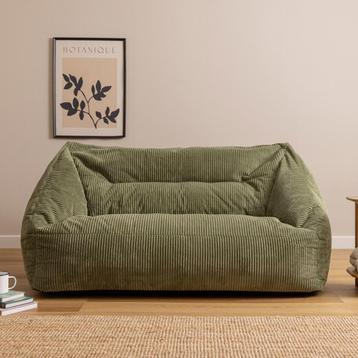 Cecilia Cord Zitzak Sofa - Groen beschikbaar voor biedingen