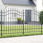 vidaXL Tuin Hek Grijs 215 cm Poedergecoat staal, Verzenden, Nieuw, IJzer
