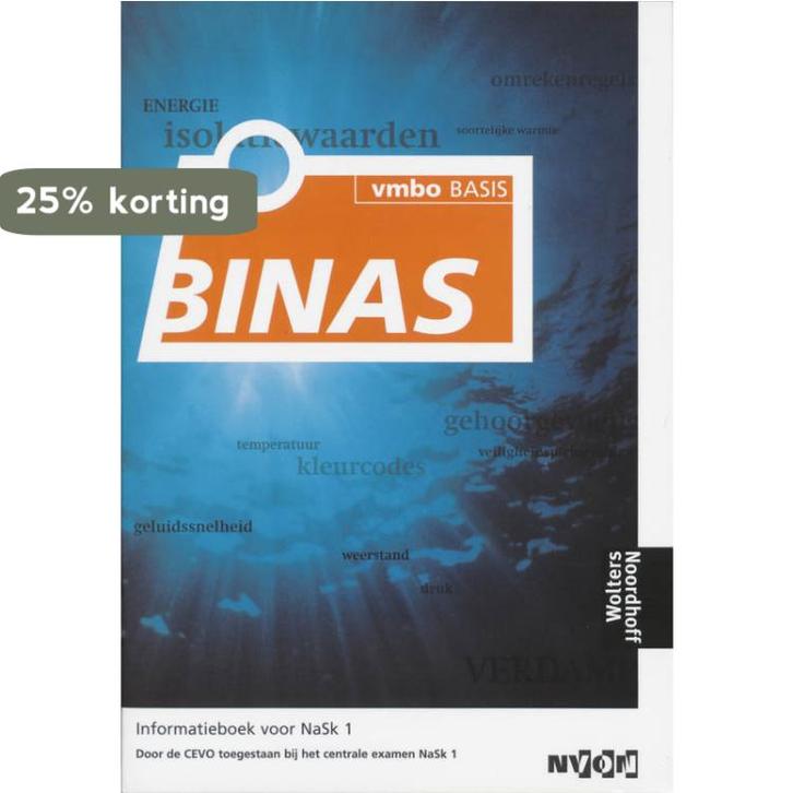 Leerlingenboek NaSk1 vmbo basis Binas 9789001893798, Boeken, Schoolboeken, Gelezen, Verzenden