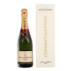 Moet & Chandon Congratulations Limited Edition 75cl Wijn, Nieuw, Frankrijk, Overige typen, Vol