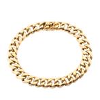 18 karaat gouden gourmet schakel armband | 20,5 cm