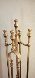 Openhaard accessoire (5) - Vorm bel brons - Verguld brons -