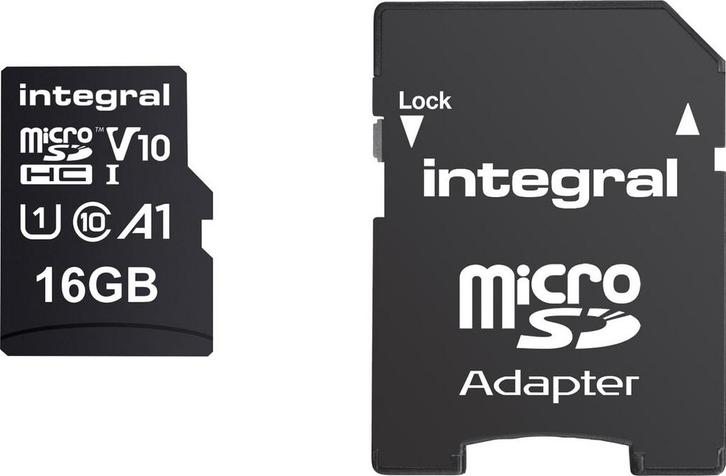 Integral Integral - microSDHC geheugenkaart - 16 GB, Zakelijke goederen, Partijgoederen en Retail | Verpakking en Verzending, Ophalen of Verzenden