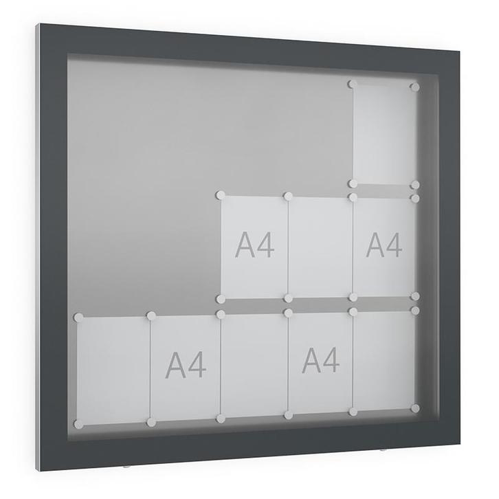Informatiekast Buiten Draaideur 15x A4 Antracietgrijs, Zakelijke goederen, Kantoor en Winkelinrichting | Kantoormeubilair en Inrichting
