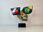 Maciej Habrat - sculptuur, Golden Eyes - 33 cm - Glas - 2024