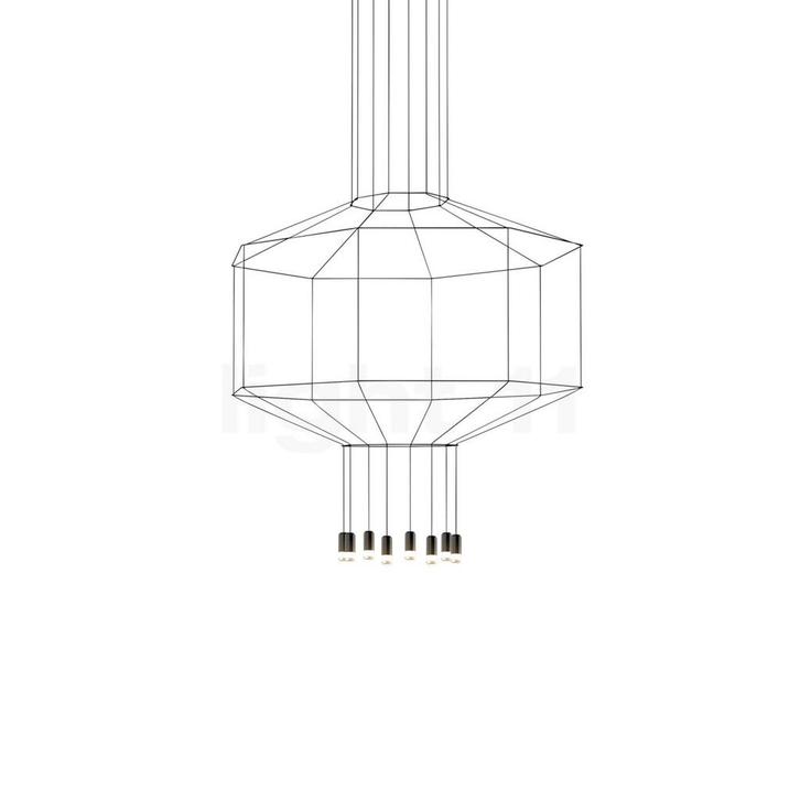 Vibia Wireflow Hanglamp LED, 70 x 70 cm - met glazen diffuse, Huis en Inrichting, Lampen | Hanglampen, Nieuw, Verzenden