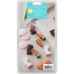 Wilton Chocolademal Wortel & Mini Konijn (24x), Verzenden, Nieuw