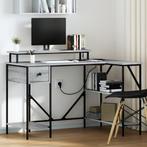 vidaXL Bureau Grijs sonoma 120 x 79 x 86.5 cm Bewerkt hout, Verzenden, Nieuw