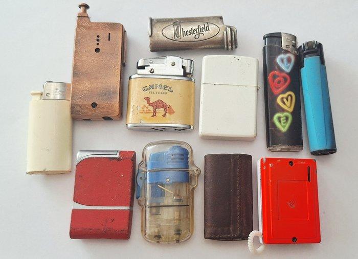 20 mecheros J&B,Unilite,Maxim,Camel,Chesterfield, Brugal..., Verzamelen, Rookartikelen, Aanstekers en Luciferdoosjes