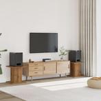 vidaXL Speakerstandaards 2 st 30x30x40 cm hout artisanaal, Verzenden, Nieuw