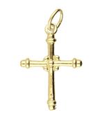 Gouden Kruis bewerkt ketting hanger, Sieraden, Tassen en Uiterlijk, Kettinghangers, Verzenden, Nieuw