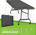 Tillvex® Inklapbare Tafel - Campingtafel - Klaptafel - 180x7, Verzenden, Zo goed als nieuw