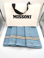 Missoni - Set van 4 Zig Zag gestreepte handdoeken - Textiel, Sieraden, Tassen en Uiterlijk, Antieke sieraden