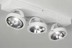 Rietveld Spots - Wit - Aluminium, Huis en Inrichting, Lampen | Hanglampen, Verzenden, Nieuw