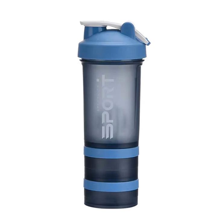 Fitnessbeker met proteinecompartement - 550ml, Computers en Software, Overige Computers en Software, Nieuw, Ophalen of Verzenden