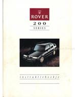 1993 ROVER 200 INSTRUCTIEBOEKJE NEDERLANDS, Auto diversen, Ophalen of Verzenden
