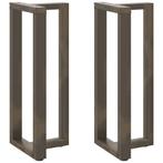 Bartafelpoten T-vormig Staal - Retourdeal! 55% Korting, Huis en Inrichting, Tafelonderdelen, Tafelpoot, Minder dan 50 cm, 100 tot 150 cm