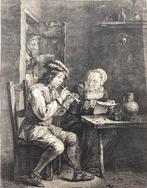 David Teniers, inc. Jacques Le Bas (1707-1783) - Le Fluteur