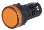 Controlelampje - LED indicator - 24V - 22mm - Geel, Doe-het-zelf en Verbouw, Elektra en Kabels, Ophalen of Verzenden, Nieuw, Schakelaar