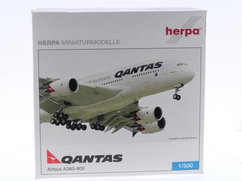 Schaal 1:500 Herpa 507967 Qantas Airbus A380-800 Reg. VH-..., Hobby en Vrije tijd, Modelbouw | Vliegtuigen en Helikopters, Zo goed als nieuw
