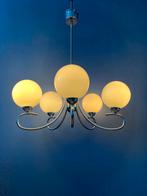Sputnik Space Age Opaline Glass Chandelier Light Fixture, Huis en Inrichting, Lampen | Hanglampen, Ophalen of Verzenden, Nieuw