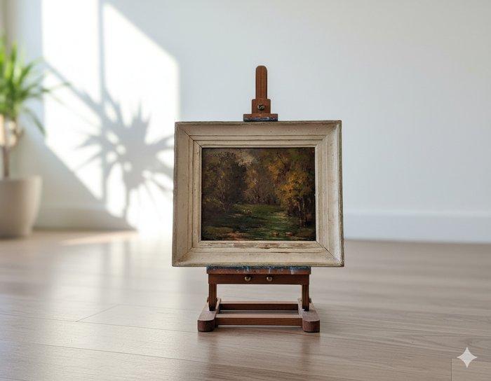 Marcel Boudon (1909–2007) - Sous-bois en automne, Antiek en Kunst, Kunst | Schilderijen | Klassiek