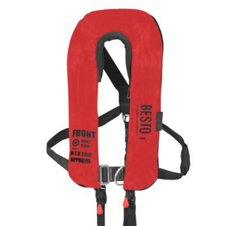 Besto SOLAS Automatisch Reddingsvest 220N Twin Chamber Rood, Watersport en Boten, Watersportkleding, Nieuw, Ophalen of Verzenden