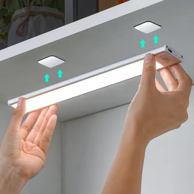 LED Nachtlampje Bewegingssensor – USB-C Oplaadbaar Kastlamp, Huis en Inrichting, Lampen | Overige, Nieuw, Verzenden