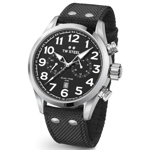 TW Steel VS07 Volante Dual Time Horloge 45mm, Sieraden, Tassen en Uiterlijk, Horloges | Heren, Verzenden